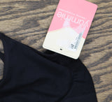 Yummie Womens Convertible Scoop Neck Bralette Bra YD5-011 Black S/M