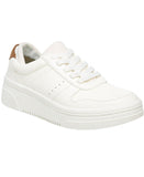 Dr. Scholl's Essential Womens Platform Sneakers H4978F1-102 White Tan 8.5M