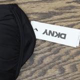 DKNY Womens Twist-Front One-Piece Swimsuit DIMMS565 Black 2XL