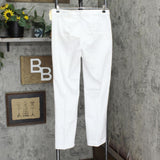 Christopher & Banks Womens Shaped Fit Mid-Rise Stretch Dress Pants White 6