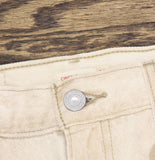 Levi's Fly High Rise Full Length Womens Jeans Cloudy Travertine Off White 30X31