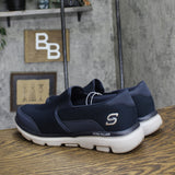 S Sport By Skechers Mens Claye Go Walk Sneakers 82269014 Navy Brown 11.5