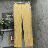 DKNY Womens High-Rise Side Pocket Sueded Canvas Pants UE5P8047 Whiskey Brown 8
