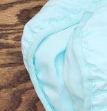 Joylab Loose Fit Mock Turtleneck Double Zipper Puffer Jacket Waterspout Blue L