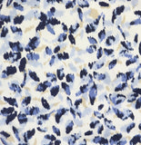 Preswick & Moore Crewneck Short Sleeve Knit T-Shirt Top White / Blue Multi 2X