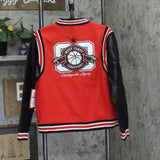 Ring of Fire Front Varsity Jacket California State West Coast Black / Red XL