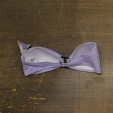 Bar III Womens Pucker Up Textured Bandeau Bikini Swim Top Lavender Haze Purple L