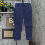 Banana Republic Womens Cropped Chino Pants 1760086 Navy Blue 4