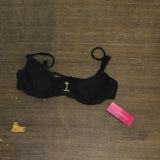 Xhilaration Women's Juniors' Shirred Underwire Bikini Top 83363830 Black S