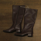 Universal Thread Knee High Boots Faux Leather with Memory Foam Insole Brown 8M
