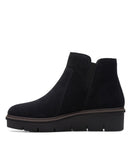Clarks Women's Airabell Zip Ankle Boot 26163310 Black Suede 7M