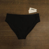 DKNY Womens Classic Mid Rise Bikini Bottoms Swim DIMBS350 Black 2XL
