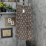 Lc Lauren Conrad Women's Smocked Waist Tiered Midi Skirt WL23Y027RP1