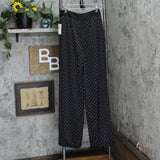 Danielle Bernstein Womens Studded Party Wide Leg Pants 7439-0167 Black 4