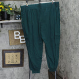 Anybody Womens Cozy Knit Cargo Jogger Pants A310051 Pine Green XL