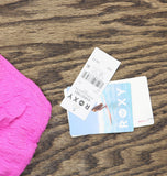 Roxy Womens One Piece Swimsuit Textured 434001983 Bright Pink L