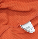 INC International Concepts Womens Ribbed Crewneck Top Summer Fig Orange M