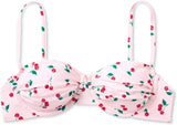 Wild Fable Women's Shirred Underwire Bikini Top PID-10106P Cherry Print Red XL