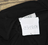 Kasper Womens Keyhole Ring Short-Sleeve Knit Shirt Top 10924137 Black XL