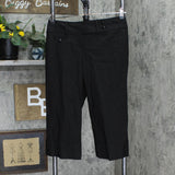 Ann Taylor Womens Cropped Dress Pants 1666f244b1e99c Black 2