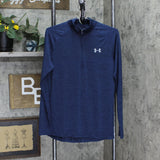 Under Armour Mens Lightweight 1/4 Zip Pullover Shirt Top 1668f7a4beb924 Blue S