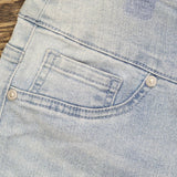 DG2 by Diane Gilman Classic Stretch Pull-On Bermuda Short Chambray Blue PL