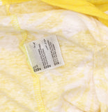 Charter Club Knit Long Sleeve Floral-Print Tie-Hem Shirt Top Primrose Yellow XL