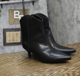 On 34th Womens Aatira Tulip Booties 10019682200 Black Smooth 6.5M