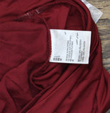 INC International Concepts Gathered Halter Neck Blouse Top Ruby Slipper Red L