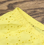 Style & Co. Petite Cotton Off-Shoulder Puff Sleeve Top Sunbeam Yellow PL
