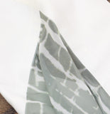 Wynne Layers Chiffon Convertible Printed Border Poncho Green / Off White M/L