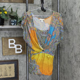 Weston Wear Womens Knit Rayon Lined Cami Slouchy Tunic Shirt Top Multicolor S
