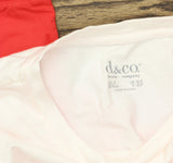 Denim & Co. French Terry Dip Dye Tunic Pullover Top A688734 Cardinal Red PL