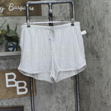 State Of Day Womens 2-Pc. Short-Sleeve Pajama Set 100180145MS Gray Heather XL