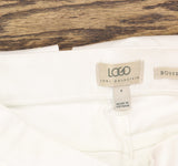 Logo By Lori Goldstein Pull-On Ankle Boyfriend Jeans with Patchwork White 8
