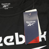 Reebok Womens Graphic Big Logo Tee HB2271 Black XS