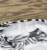 Swim Solutions V-Neck Tiered Tankini Swim Top Leafing Matter Black Multi 8