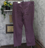 NYDJ Marilyn Tall Straight Leg Jeans A695158 Fig Purple 22W Tall