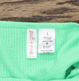 Salt + Cove Juniors Rib Scrunch Cover-up Skirt SC251008MB Mint Tea Green L