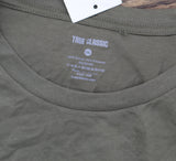 True Classic Short Sleeve Cotton Blend Classic T-Shirt Tee Military Green 2XL