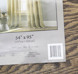 Nanshing Filtering Single Curtain Panel with Grommet Top Tan Brown 54" x 95"