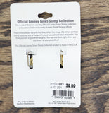 Starline Creations Stamp Dangle Earrings Gold Yellow 1.75"