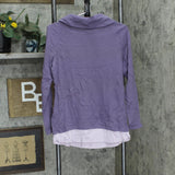 Denim & Co. Womens Regular Active Waffle Knit Tunic Top A350049 Antique Purple S