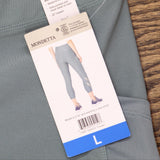 Mondetta Womens Midweight High Waisted Mesh Capri Legging 1569425