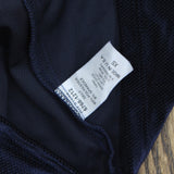Waverly Grey Twist Neck Unlined Textured Stretch Melly Blouse Navy Blue XS