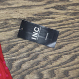 INC International Concepts Womens Printed Bustier Corset Crimson Leaf Red L