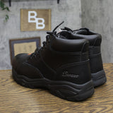 S Sport By Skechers Mens Elton Steel Toe Leather Work Boots 88421397 Black 10