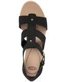 Dr. Scholl's Womens Barton Wedge Platform Sandal F6474S1 Black Snake 6M