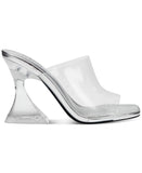 Bar III Womens Cherr Slide Sandals 10014818500 Clear Vinyl Gray 7.5M