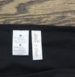 Salt + Cove Juniors Strappy-Side Hipster Bikini Bottoms SC24029BB Black M